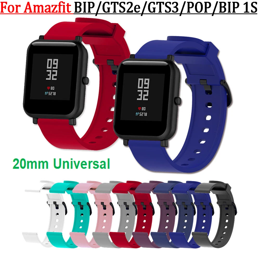 Newest Wrist bands for Huami Amazfit Bip/GTS/GTS3/Bip lite/1S/GTS2e/POP Watch Band 20mm bracelet Garmin Venu 2 PLUS Strap | Электроника