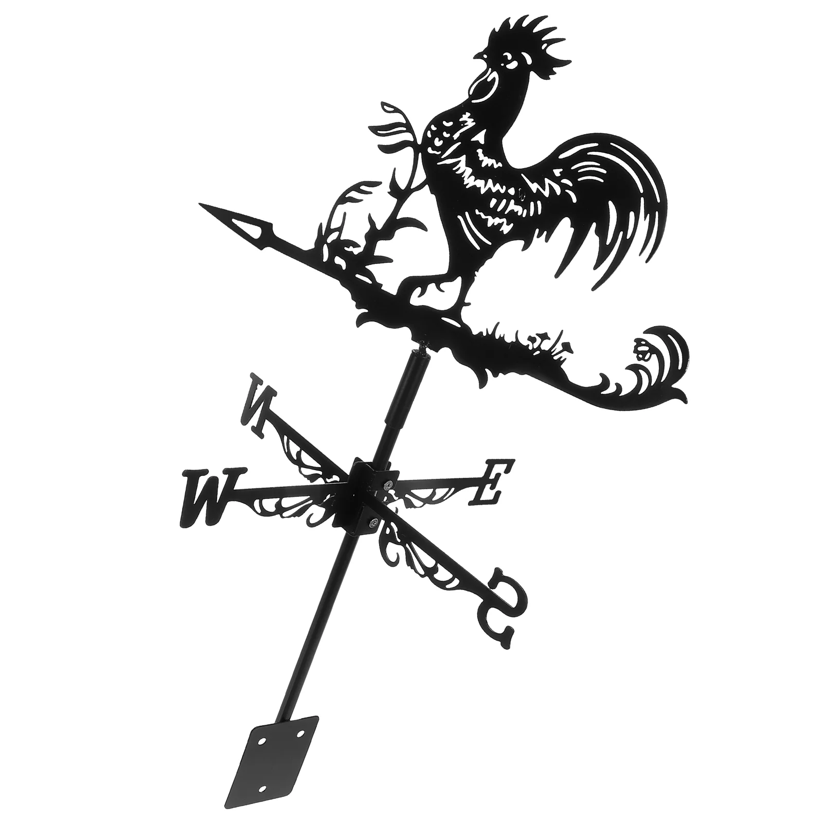 Rooster Wind Vane Rooftop Weather Vane Retro Metal Wind Direction Indicator Farm Scene Garden Art Decor Roof Garden garden art decor