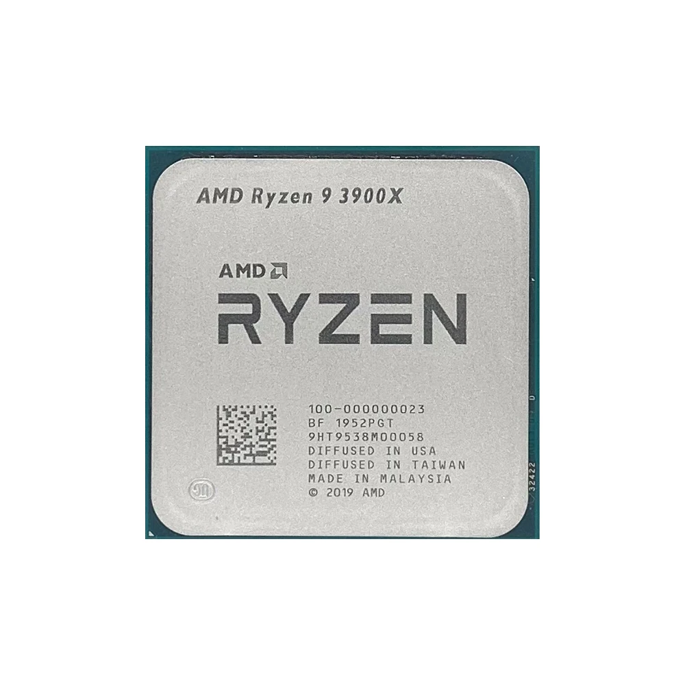 Amd ryzen 9 3900x r9 3900x 3.8 ghz,24スレッド,CPUプロセッサ,7nm l3 =  64m,100-000000023,ファンなしのam4ソケット