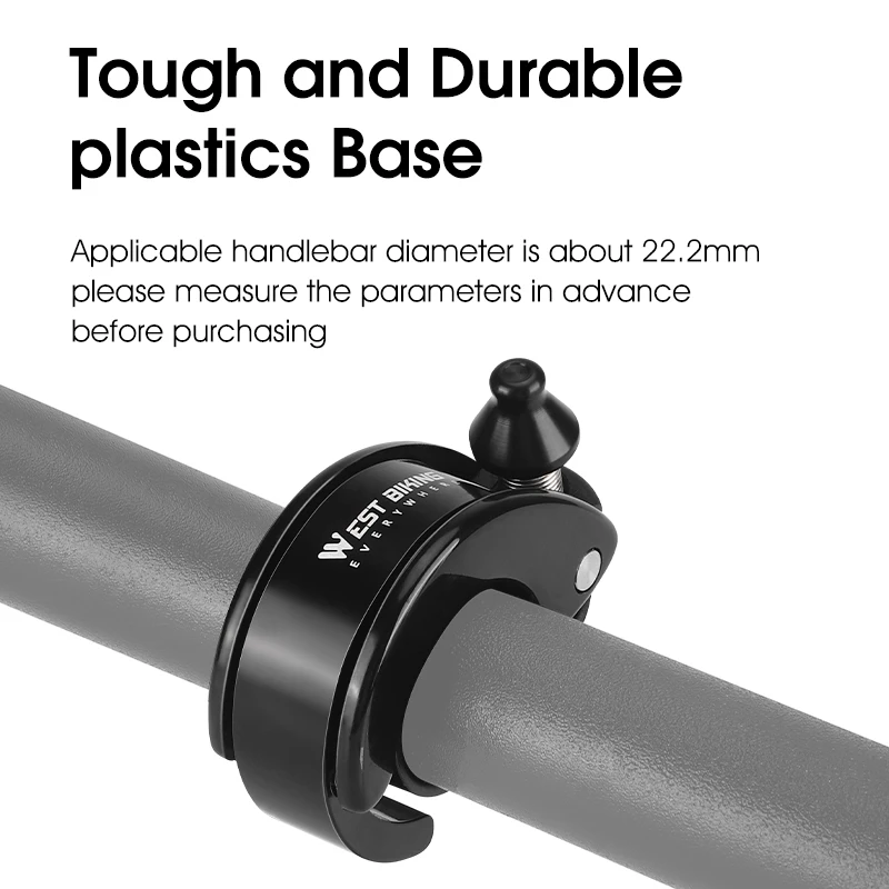 WEST BIKING Bicycle Bell Invisible Cycling Safety Signal Warning Sound Loud and Clear Ringtone Fashion Horn MTB Bike Accessories