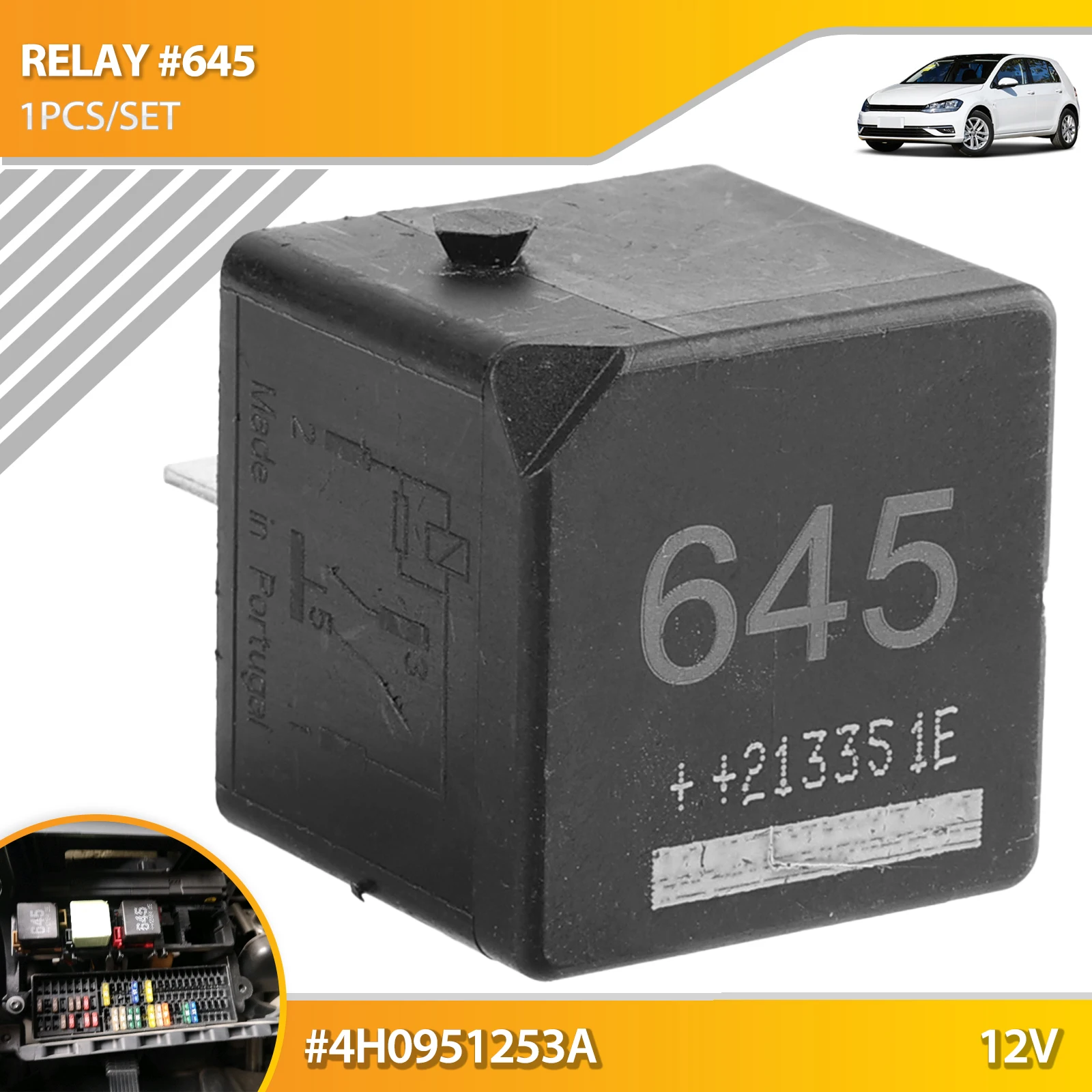 4H0 951 253 A VAG Relay, radiator fan castor; Multifunctional Relay Car Air Suspension Compressor Relay For Audi Q7 A6 C5 A8 D3 VW Touareg Porsche Cayenne Air Pump Repair Kit 8D0951253A 4H0951253A