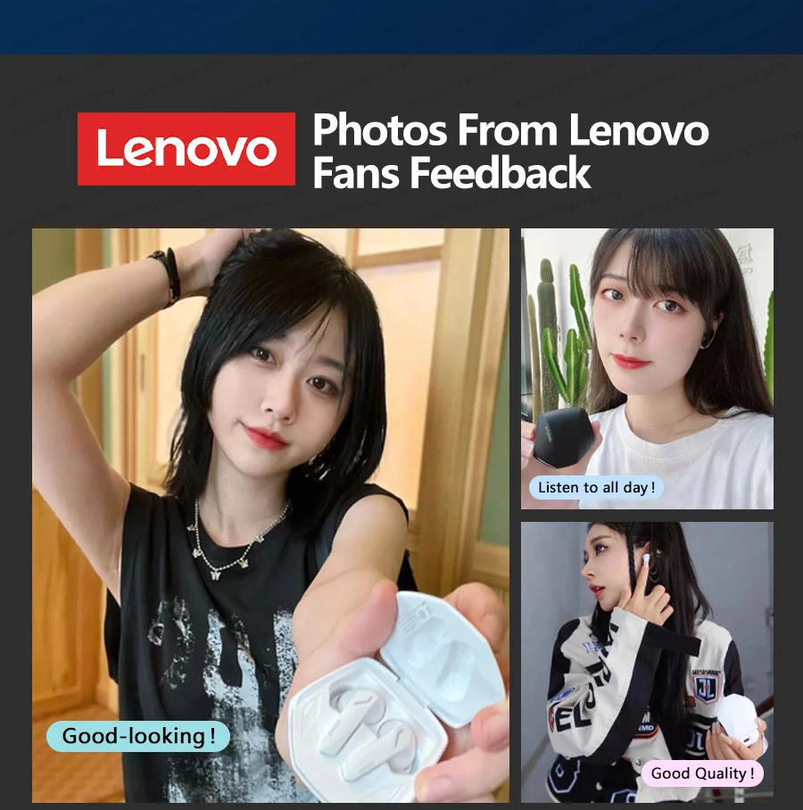 Fone de Ouvido Lenovo GM2 Pro Bluetooth 5.3