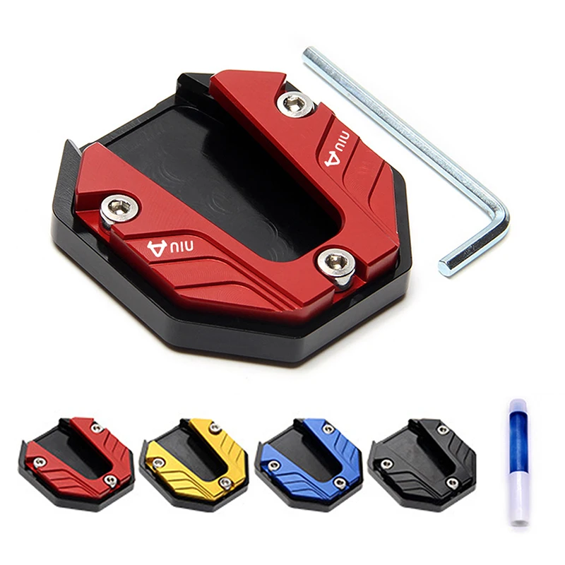 Motorcycle Kickstand Extender Foot Side Stand Extension Pad Support Plate Anti-skid Enlarged Base