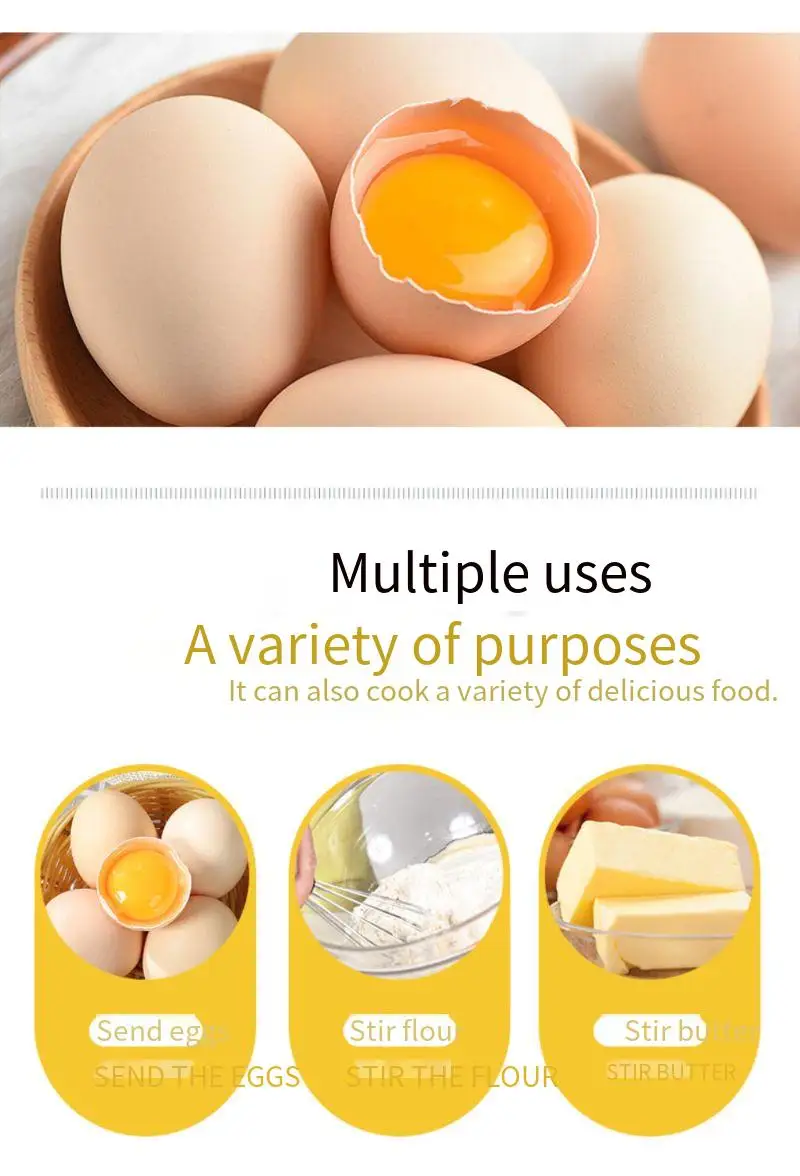 Description Picture 3 of itemstainless steel egg beater manual modern minimalist baking utensils egg cream mixer to send.