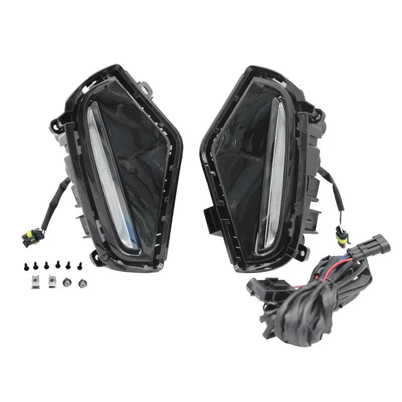 

Двухцветные дневные ходовые огни, противотуманные фонари для Toyota RAV4 2018-2022, детали