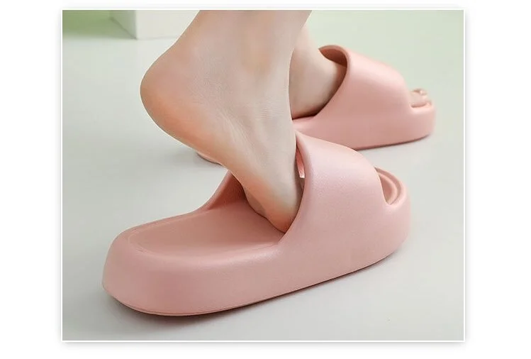 Moteriškos šlepetės, itin minkštos, neslystančios, minkštos putplasčio šlepetės, slystančios, patogios, neslystančios, vasarinės šlepetės_voghion.com