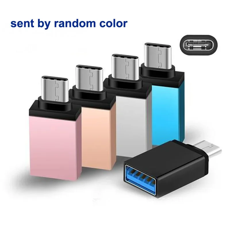 Lot 100pcs USB-C OTG USB Type C Male to USB 3.0 Female OTG Adapter for Macbook Google Chromebook Nokia Nexus ZUK OnePlus