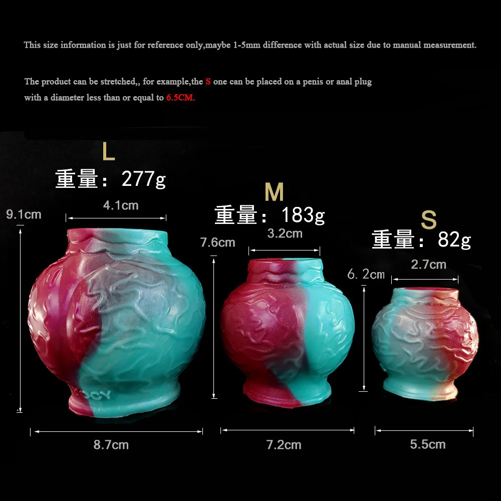 Sex Toys for Men Delay Ejaculation Semen Lock Ring Dog Knot Ring Sleeve Silicone Penis Chastity Lock Penis Enlargement