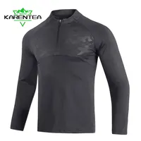 Men's Running Football Jersey High Collar Sportswear Fitness Trainer Training Tshirts Tops Gym Workout Compression Sweatshirt Ma 1