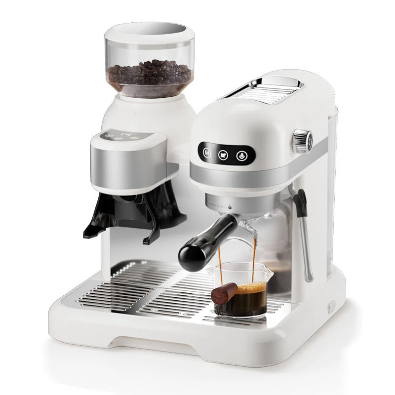1.4LCoffee Machine Espresso Semi-automatic Household Small Office Grinding Bean Timer Easy To Clean Milk Frother with Grinder очиститель автоматической трансмиссии motul automatic transmission clean 300 мл