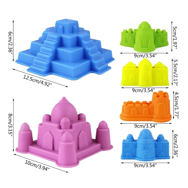 Kids Summer Beach Toys Enjoy Sunshine Sand Castle Play Set Baby Sand Toys Seaside Kids Play Water Games Indoor Bath Toys 6