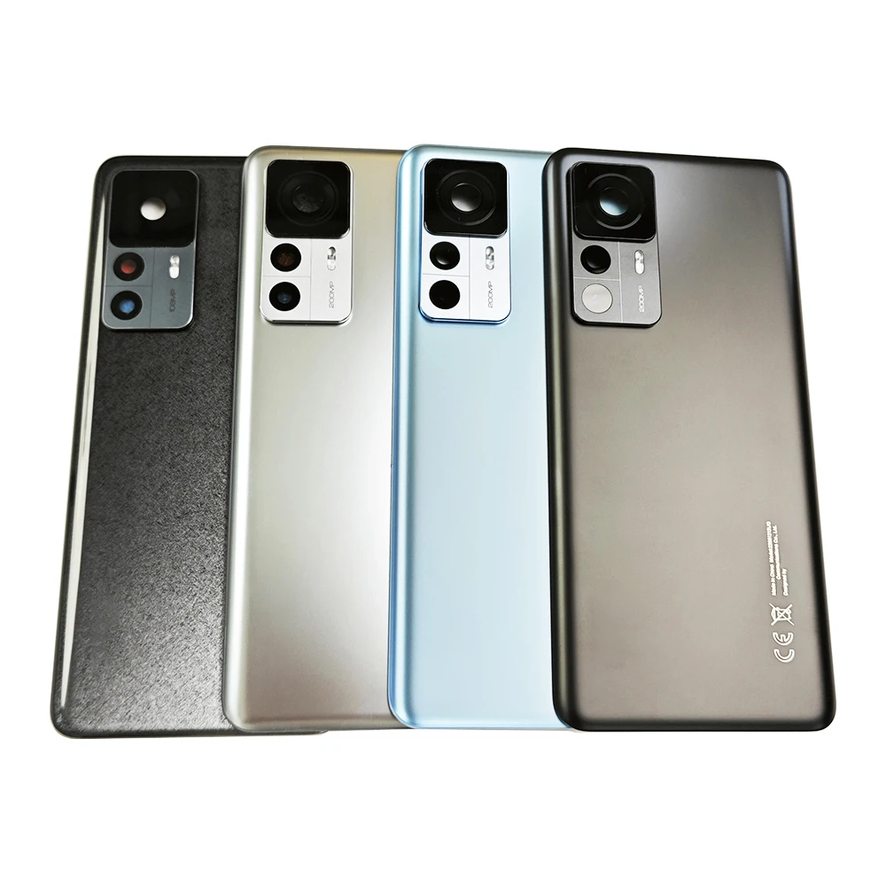 Phone Back Cover MI 12T A+ Back Glass Cover Door For Xiaomi 12T Pro 5G Replacement Battery Case Rear Housing Cover Mi12T With Camera Lens