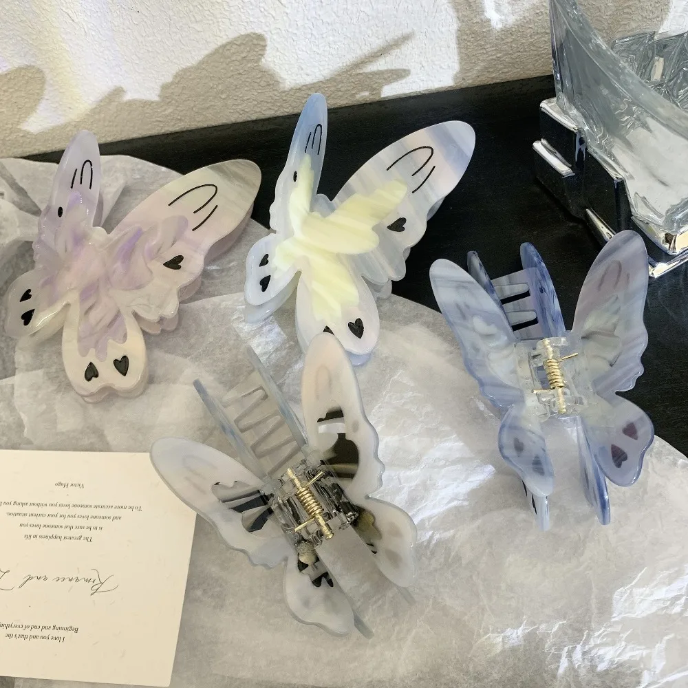 

Акриловая бабочка акула зажим водонепроницаемый китайский стиль уксусная кислота волос коготь элегантный головной убор знаменитый цвет