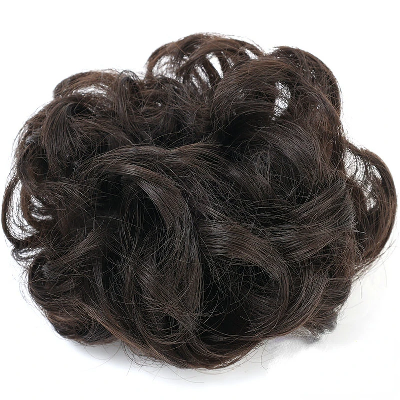 Synthetic Hair Bun Curly Straight Hair Messy Bun Scrunchies Updo Bands Elastic Band Hairpieces for Women Volume Fringe Fake
