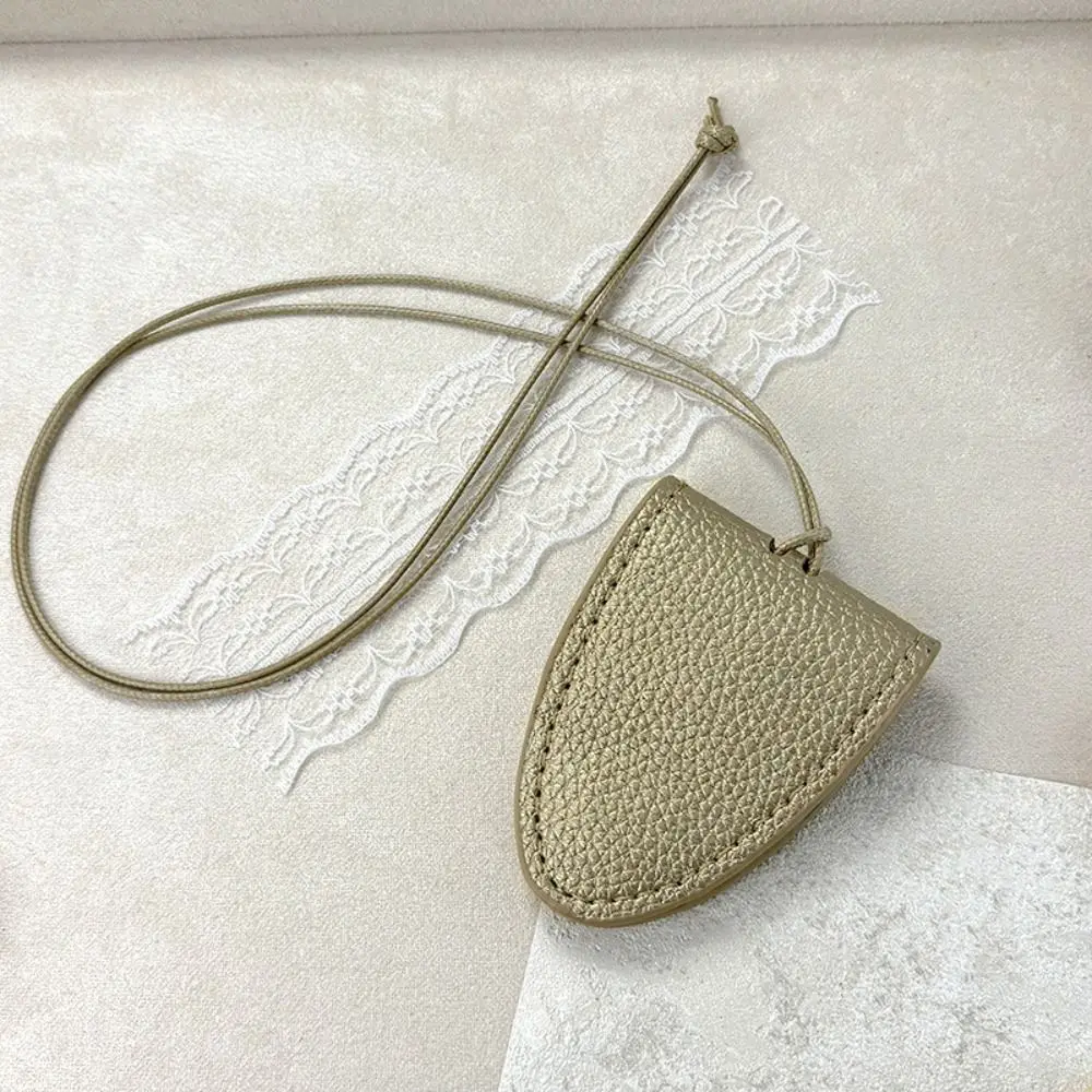 Einfache PU Leder Brillen Lagerung Tasche Anhänger Hängenden Hals Sonnenbrille Anhänger Clip Gläser Clip Hals Hängen Gläser Kette – Detail 10
