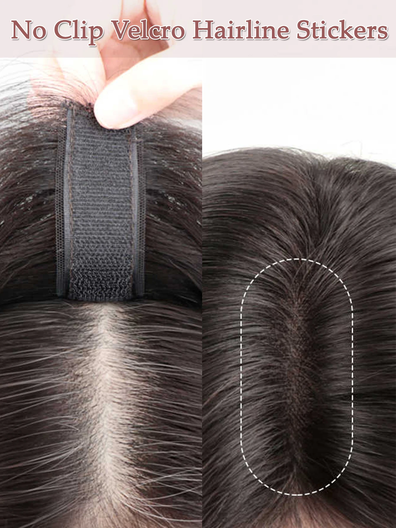 Synthetic Hair Toppers for Women with Bangs and Thinning Hair