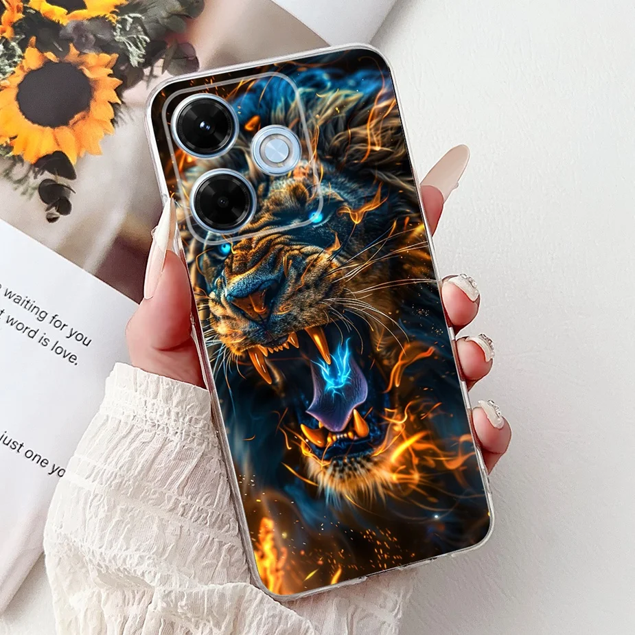 Cute Cat & Lucky Koi Painted Soft Slim Phone Case - Stylish Protective Cover