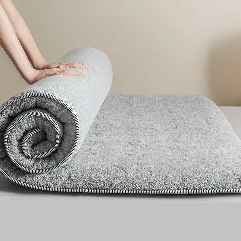 

Lamb velvet mattress upholstered mats home autumn winter thickened super warm tatami winter flannel cushion