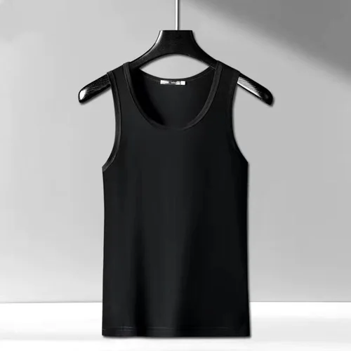 모달 남성 조끼, 여름 바닥, 비 마킹 자기 재배 탱크, 남성 통기성 속옷, 단색 스포츠 피트니스 탑스 3