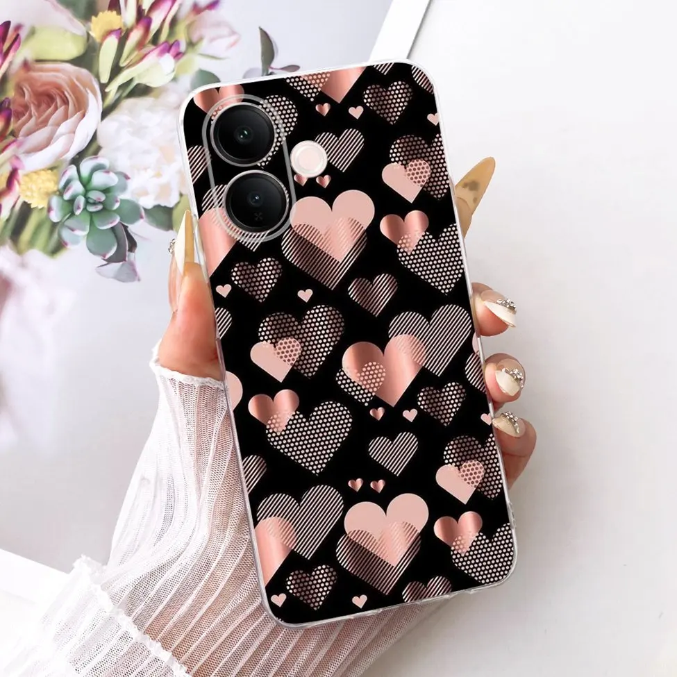 Clear Luxury Cute Cat & Butterfly Painted Case
