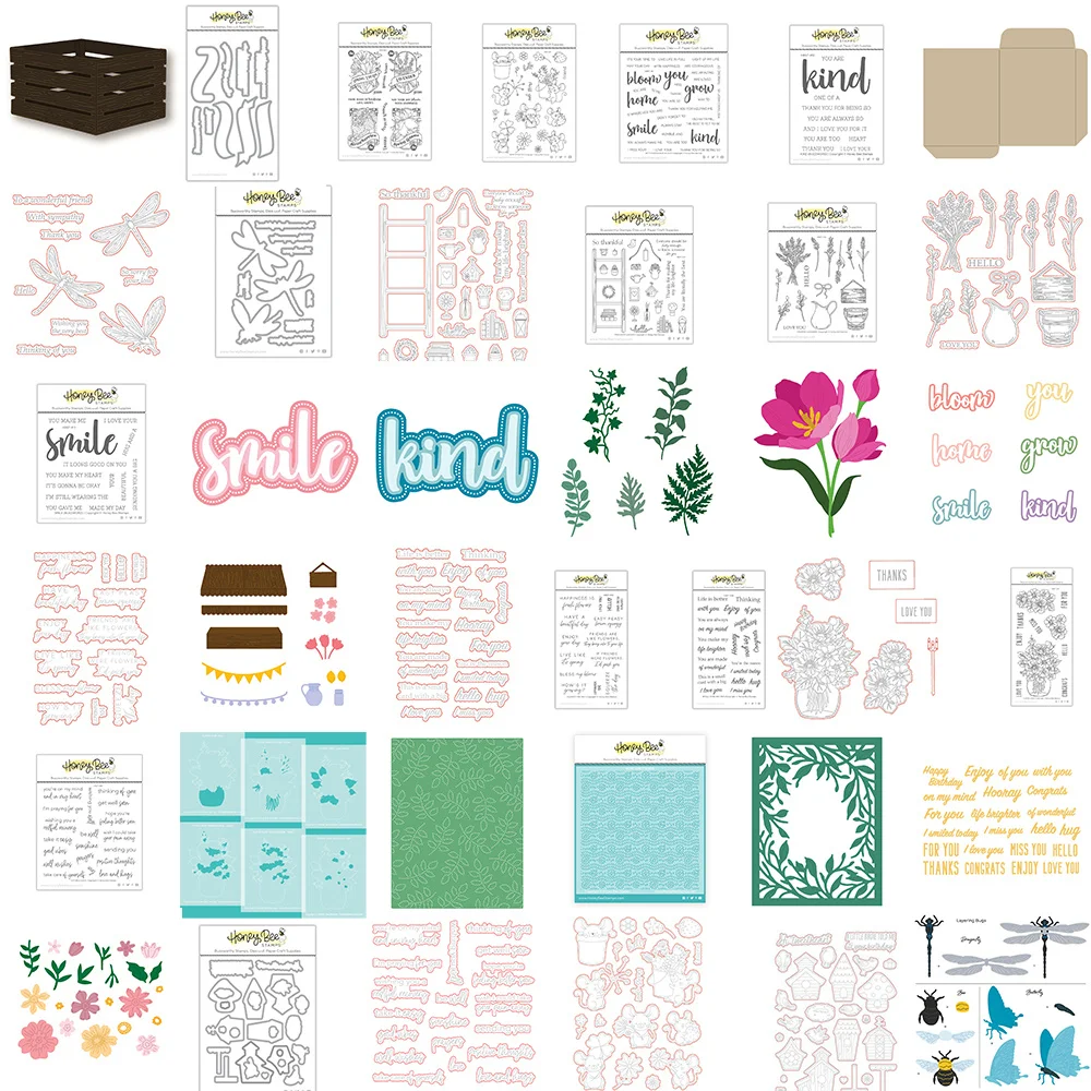 2022 Secret Garden A2 Coverplate Farm Fresh Market Cart Add On Seed Packet Fustelle Per Il Taglio Dei Metalli Carta Regalo Fai Da Te Decorare Stampi A