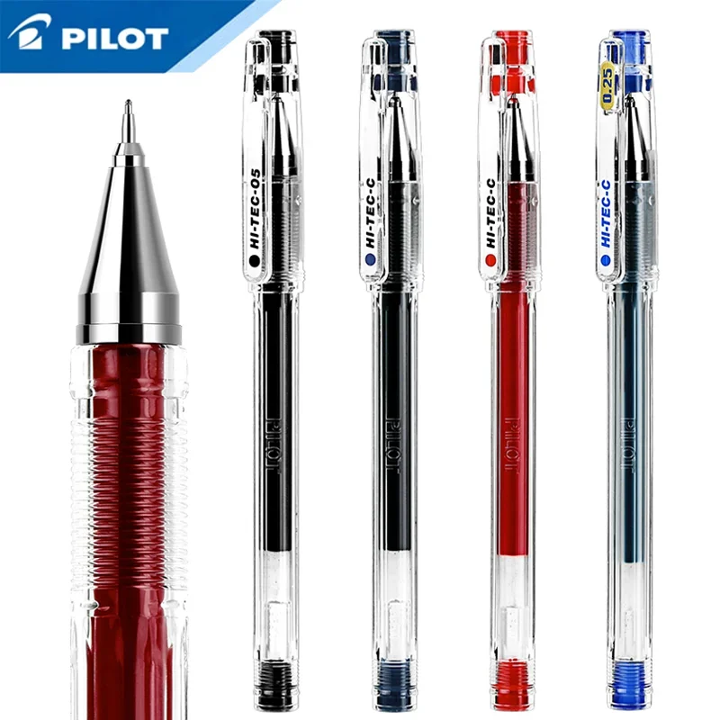 

12Pcs Japan PILOT HI-TEC-C Gel Pens BLLH-20C3/20C4/0C5 0.3mm/0.4mm/0.5mm Art Supplies Office Accessories Stationery