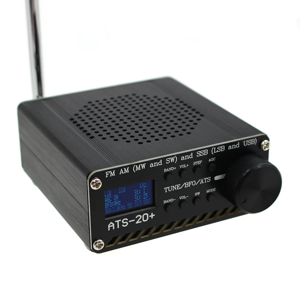 풀 밴드 라디오 리시버 ATS-20 + 리시버 FM AM (MW SW) SSB (LSB USB) 안테나, 가정용 OLED 디스플레이 리시버, SI4732