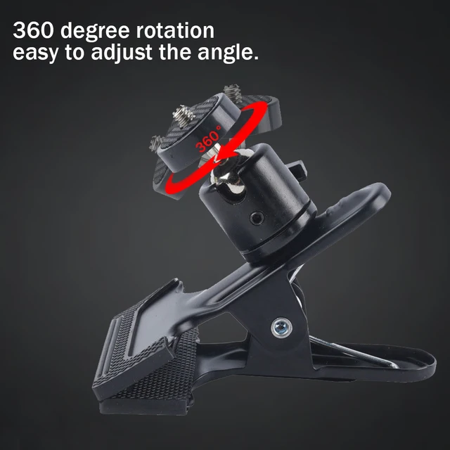 Pince à Broder en Point de Croix, Support de Caméra D.lique, Réglable, Rotation à 360 Degrés, 2 Pièces 4