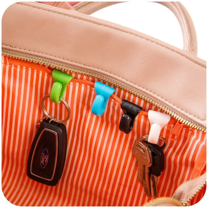 10/20Pcs Colorful Within The Bag Key Storage Holder Bag Rack Hooks