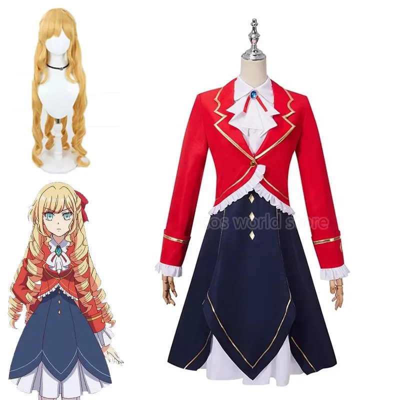 

Anime I'm in Love with the Villainess Rae Taylor Claire Francois Cosplay Costume Wig Girl Sweet School Uniform Halloween Costume