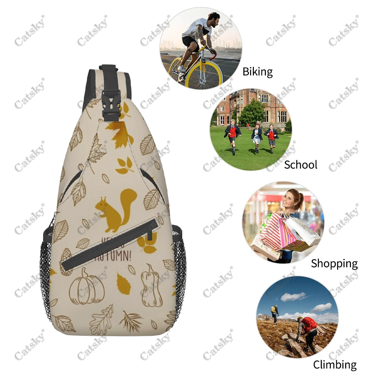 Рисунок 5 - Нагрудная сумка с осенними листьями