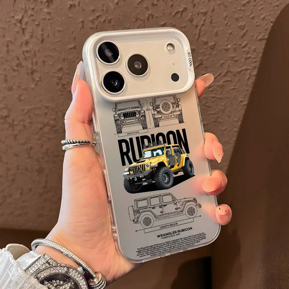 Coole J-JeepES-S Autotelefonhülle für iPhone 17, 16, 15, 14, 13, 12, 11, Pro Max, Schwarz, Lila, Matt, Laser, Metallic, Aurora Funda – Detail 7