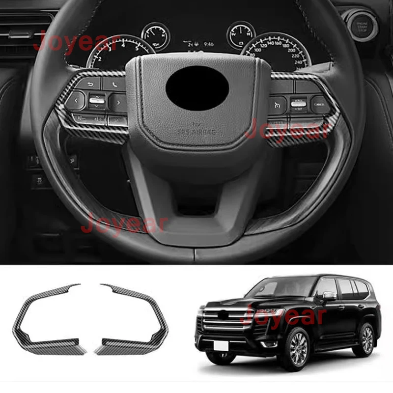 

Steering Wheel Cover Frame Trim Patch Decoration Strip For Toyota Land Cruiser LC300 2023 Car Interior Accessories