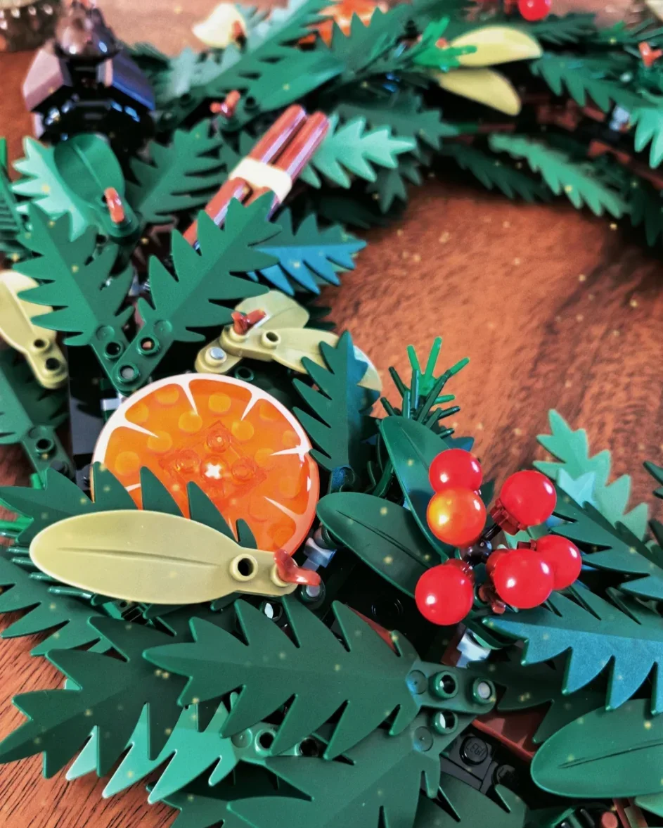 Set Suitable For Wreath Building Blocks Bricks Toys For Kids Christmas Home Decoration New Year Gifts 10340 40426