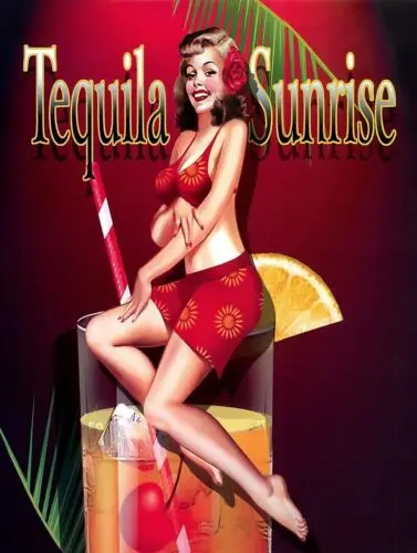 Металлическая винтажная Ретро потертая-шикарная настенная табличка для кухни teквилла восход солнца