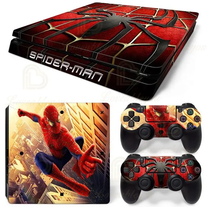 Skin PS4 Controller Skin PS4 Sticker Ps4 Colorful Ps4 Spider PS4 Slim Gift  for Girl,gift for Child,gift for Boyfriend 