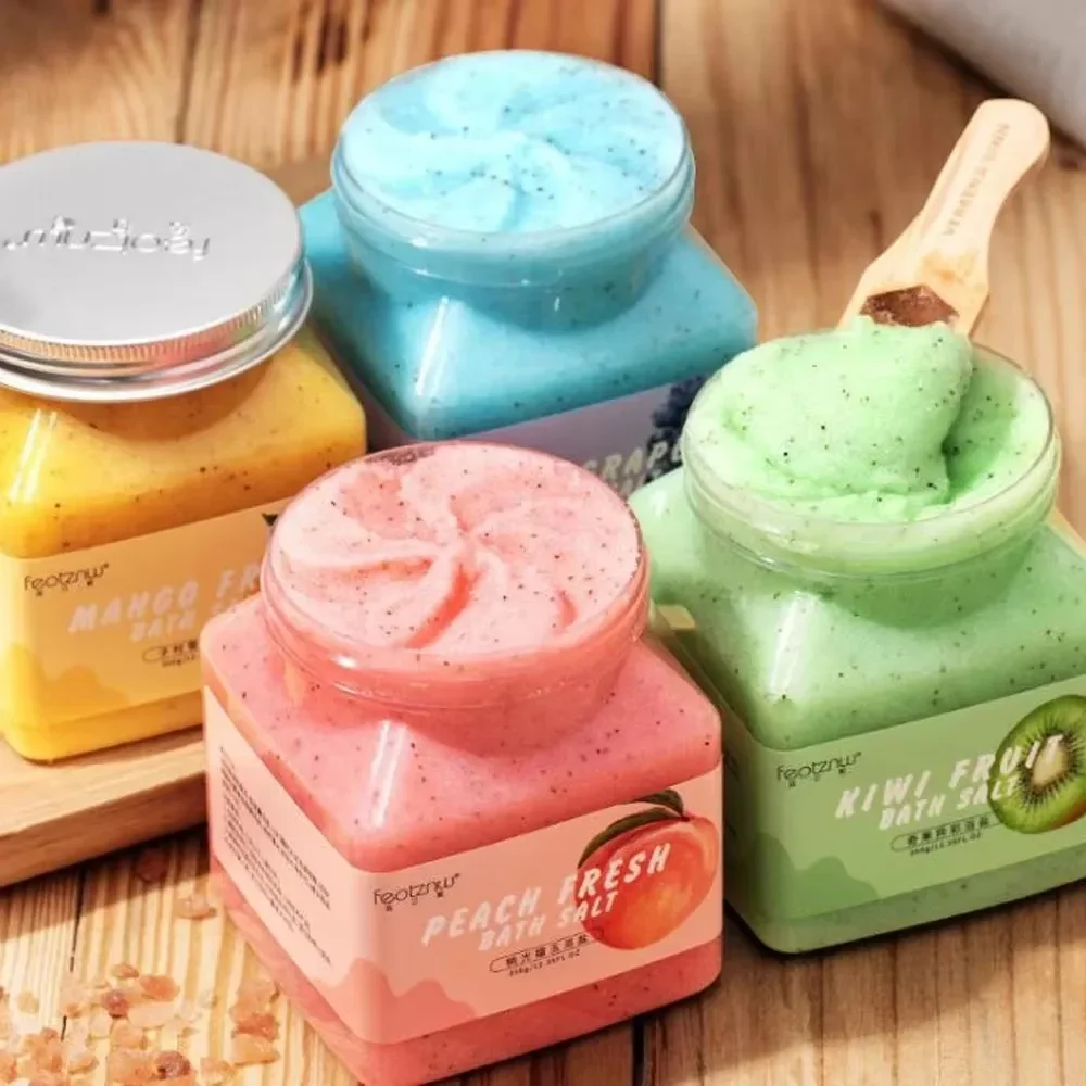 Petal Aromatherapy Sea Salt Body Scrub Bath Salt 350g Bath Exfoliation Cleansing Smooth Body Exfoliator 2