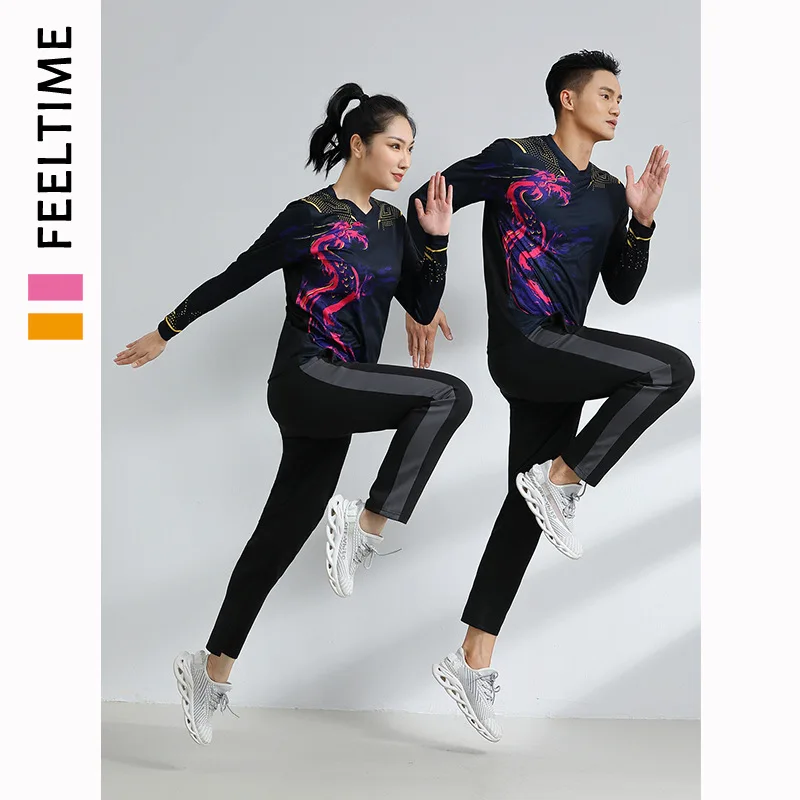 Table Tennis Adult Child Men Women Team Suits Sportswear Games Transport Autumn Winter Long Sleeved Jerseys Pants Badminton Set