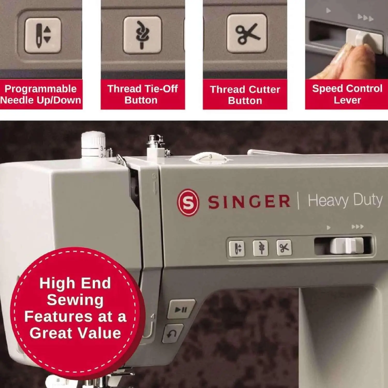 Heavy Duty 6800C Computerized Sewing Machine with Accessory Kit | Strong Motor with Enhanced Piercing Power, 586 Stitch Applicat 4