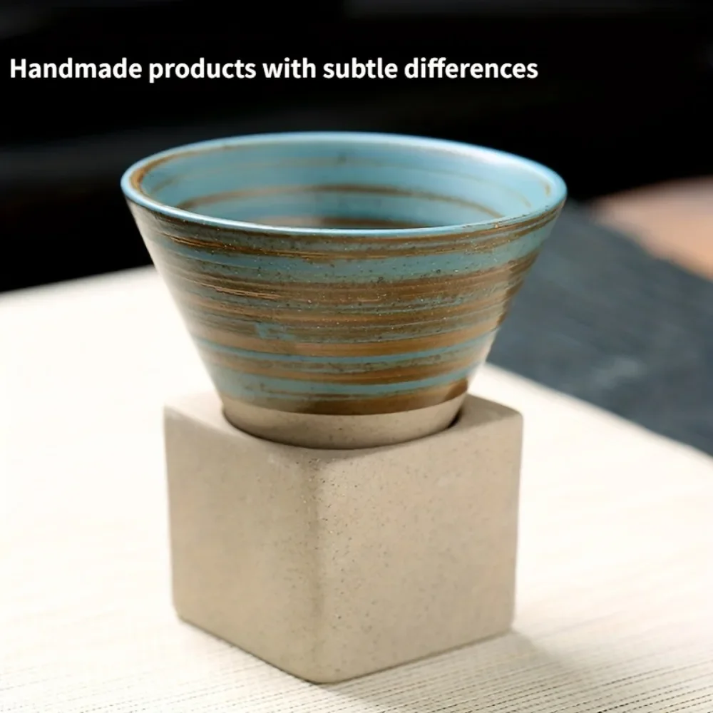 1pc 100ml Ceramic Coffee Mugs with Base Porcelain Cup Latte Cup for Household Kitchen Coffee Holiday Gift Set coffee cup saucer set