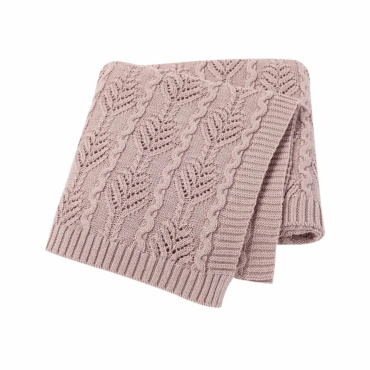 

Baby Blanket Swaddling Newborn Cotton Knitted Soft Blanket Summer Autumn Solid Bedding Sleeping Quilt Infant Swaddle Wrap