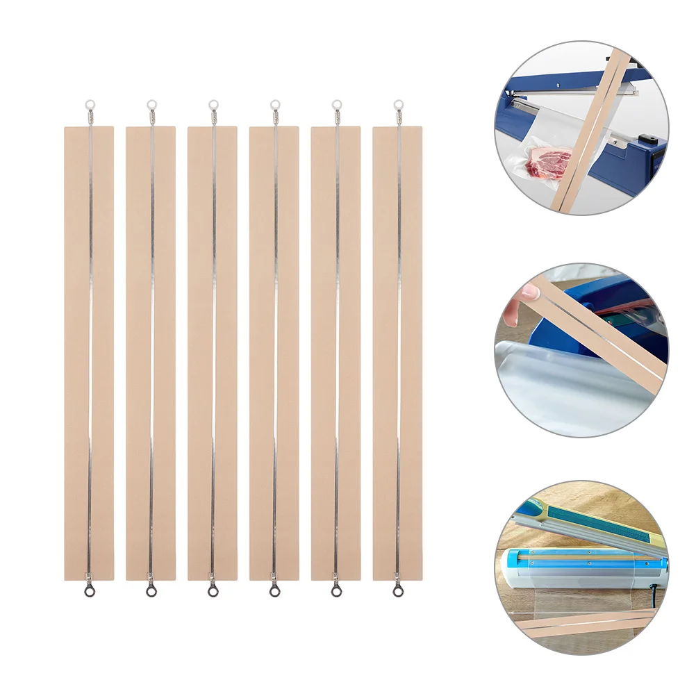 

6Pcs Sealer Replacement Parts 400Mm Heat Seal Strips Sealer Spare Repair Parts Heating Element Service Element Grip For Most