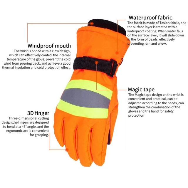 Winter Work Gloves For Men Heavy Duty Mechanic Gloves With Grip