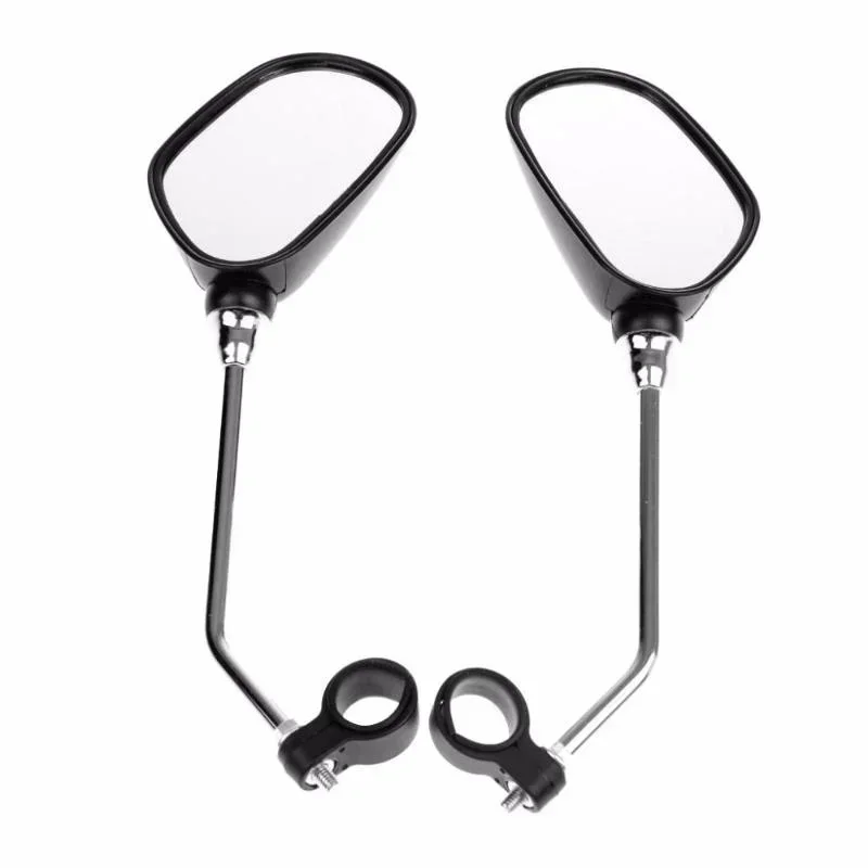 Riding Safety Bicycle Handlebar Rear View Glass Mirror Cycling Wide Range Back Sight Reflector Angle Adjustable Glass Mirrors