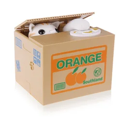 Tirelire automatisée panda pour faire des économies,chat voleur, banque de pièces, boîte d'économie d'argent, électronique, enfants cadeau décor à la maison mignon 