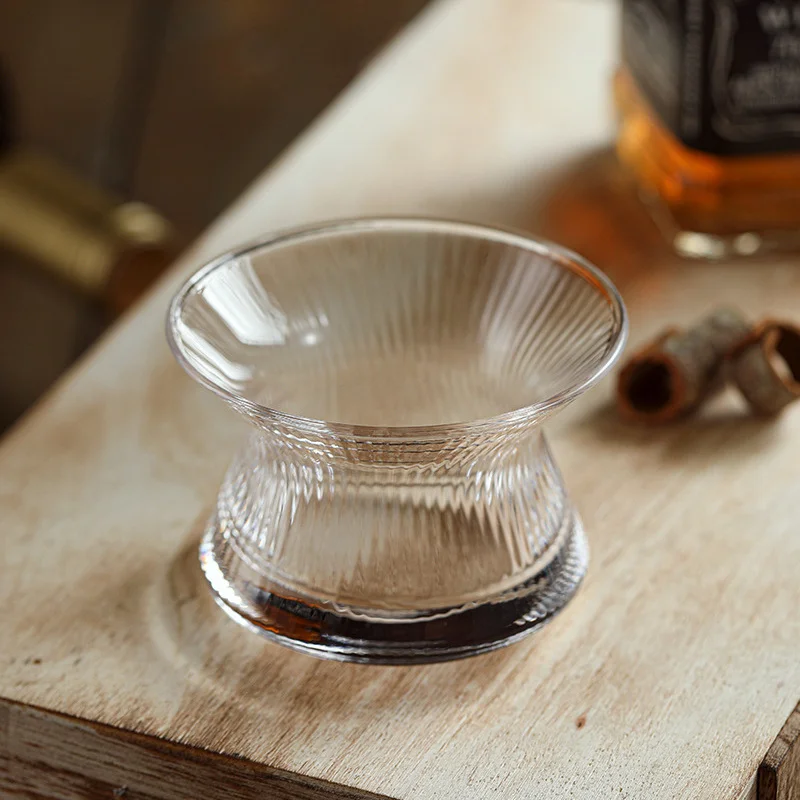 Handmade Old Fashioned Scotch Whiskey Spin Glass Cup Neat Bowl Crystal Whisky Tumblers Cappie XO Brandy Bourbon Glasses