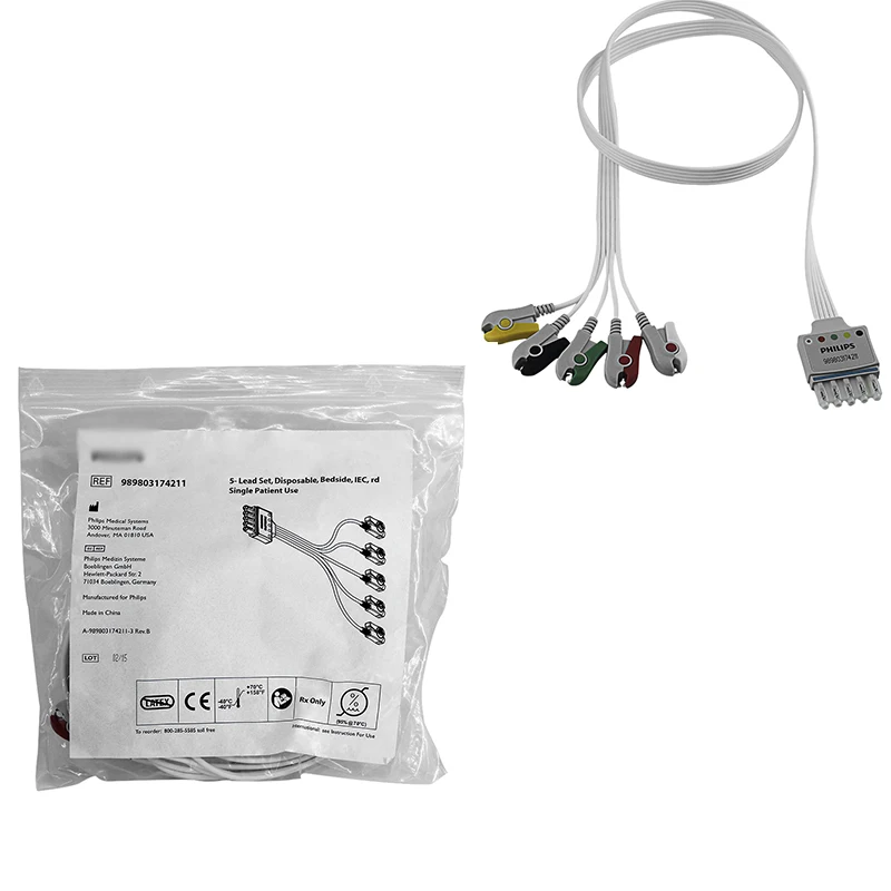 

Original 989803174211 for Phi/li/ps// Five lead ECG clip type