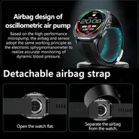 2025 New For huawei Airbag Smart Watch men air Pump health watch Bluetooth call True Blood Pressure Uric Acid Blood Lipids watch 2