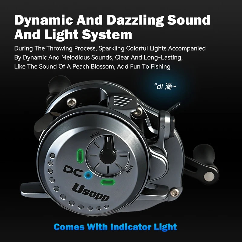 レイダン ニューDC ウソップ ベイトキャスティングリール 7.6:1 ギア比