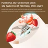 340ML Portable Blender Electric Juicer 12 Blades Fruit Mixers 2600mAh USB Rechargeable Smoothie Juicer Cup Squeezer Juice Maker 4